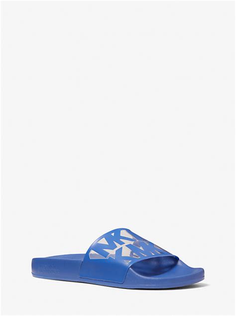 michael kors penny|Penny Logo Rubber Slide Sandal .